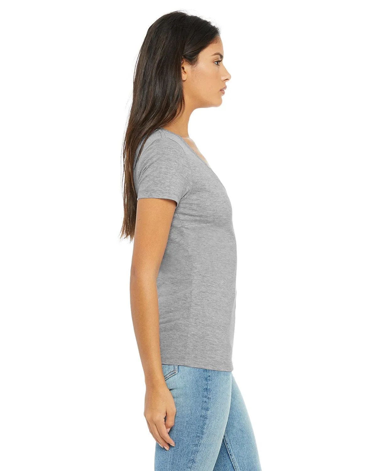 Bella Canvas Ladies Deep V-Neck T-Shirt