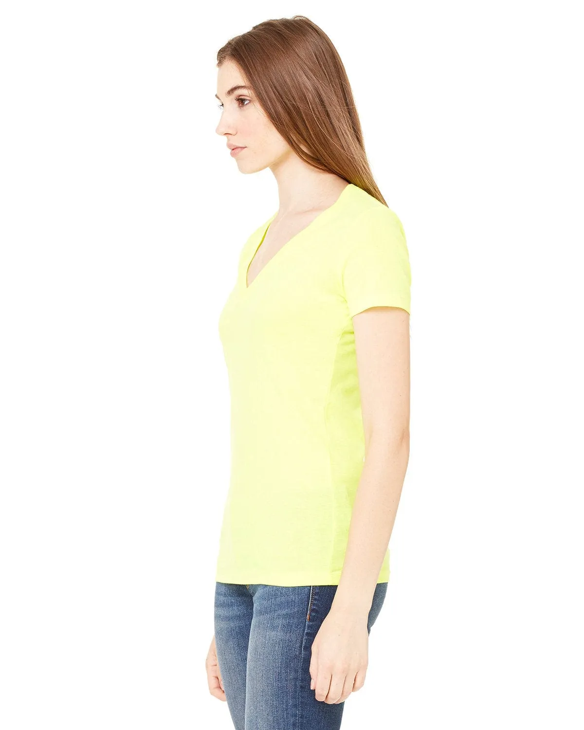 Bella Canvas Ladies Deep V-Neck T-Shirt