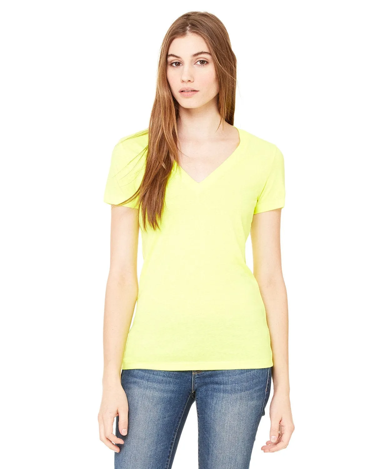 Bella Canvas Ladies Deep V-Neck T-Shirt