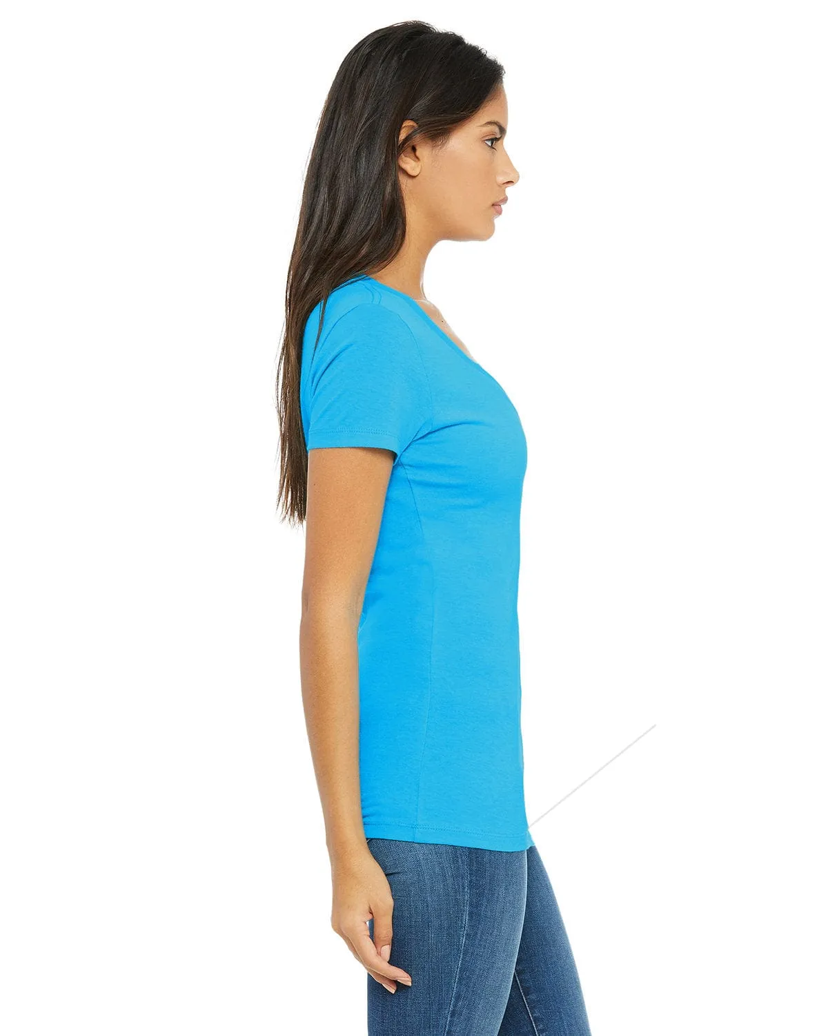 Bella Canvas Ladies Deep V-Neck T-Shirt