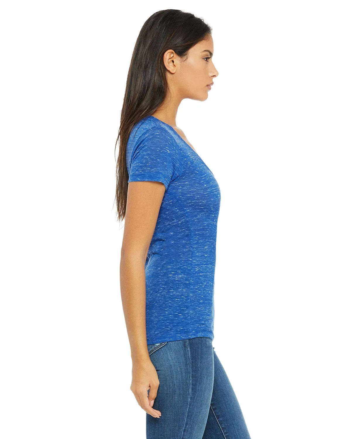 Bella Canvas Ladies Deep V-Neck T-Shirt