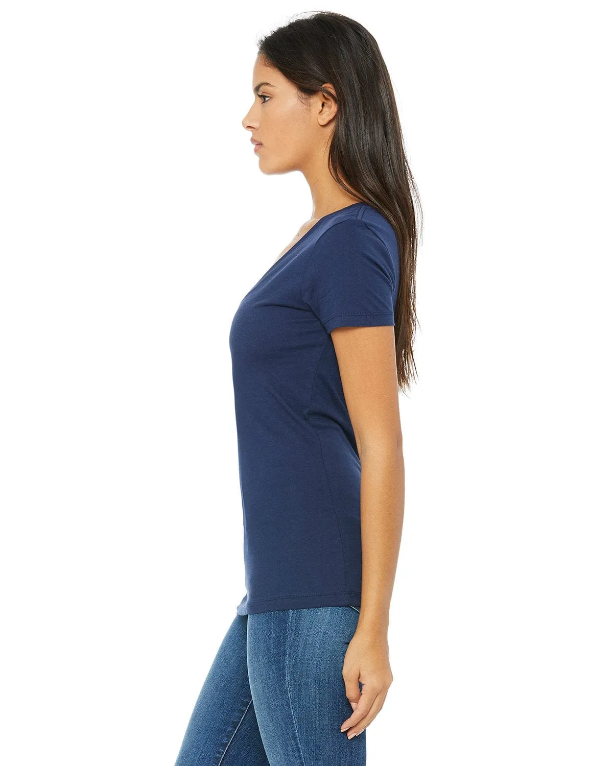 Bella Canvas Ladies Deep V-Neck T-Shirt