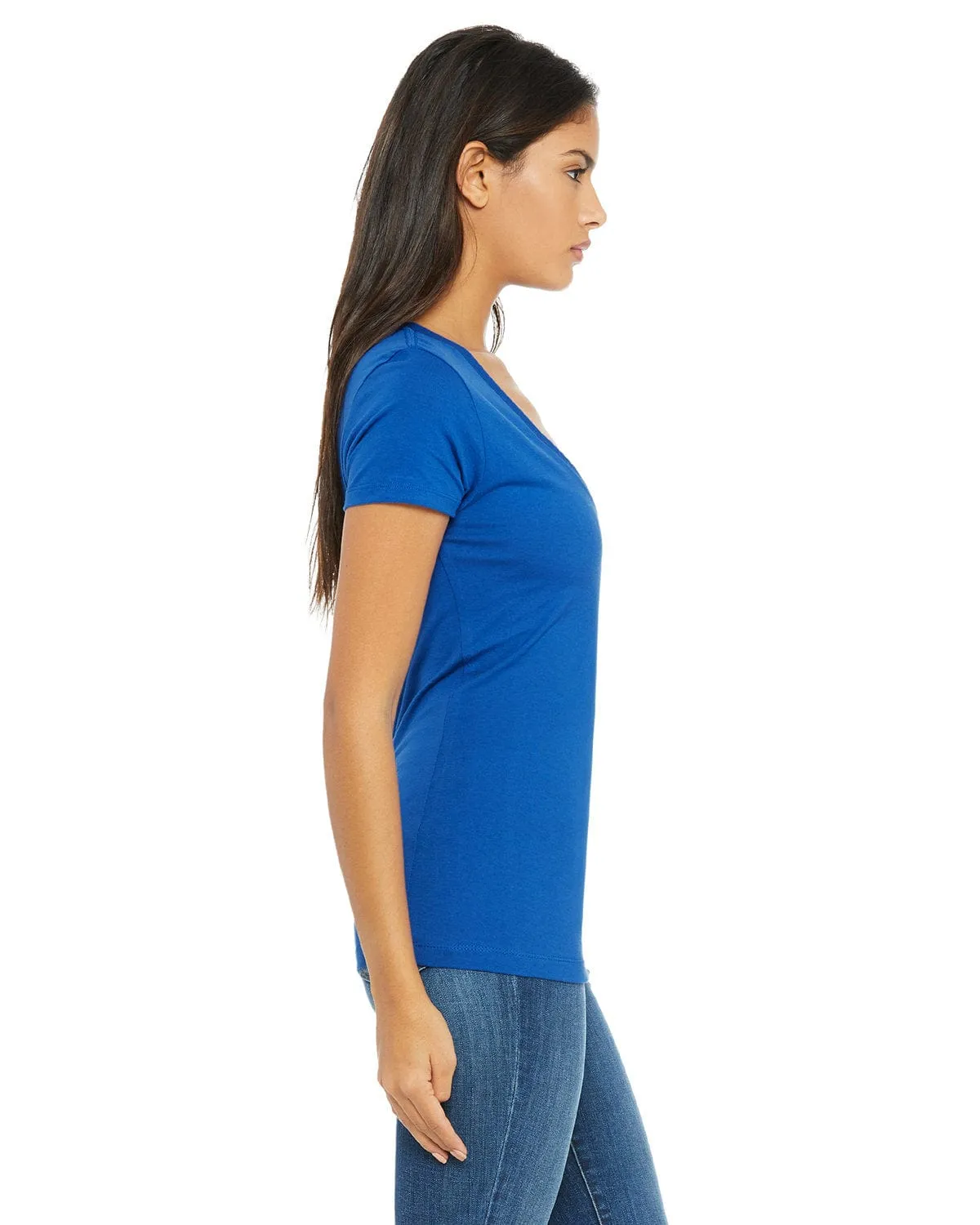 Bella Canvas Ladies Deep V-Neck T-Shirt