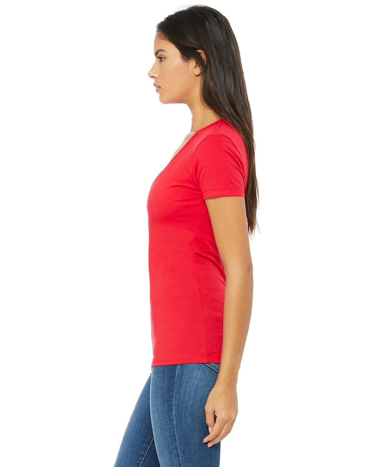 Bella Canvas Ladies Deep V-Neck T-Shirt