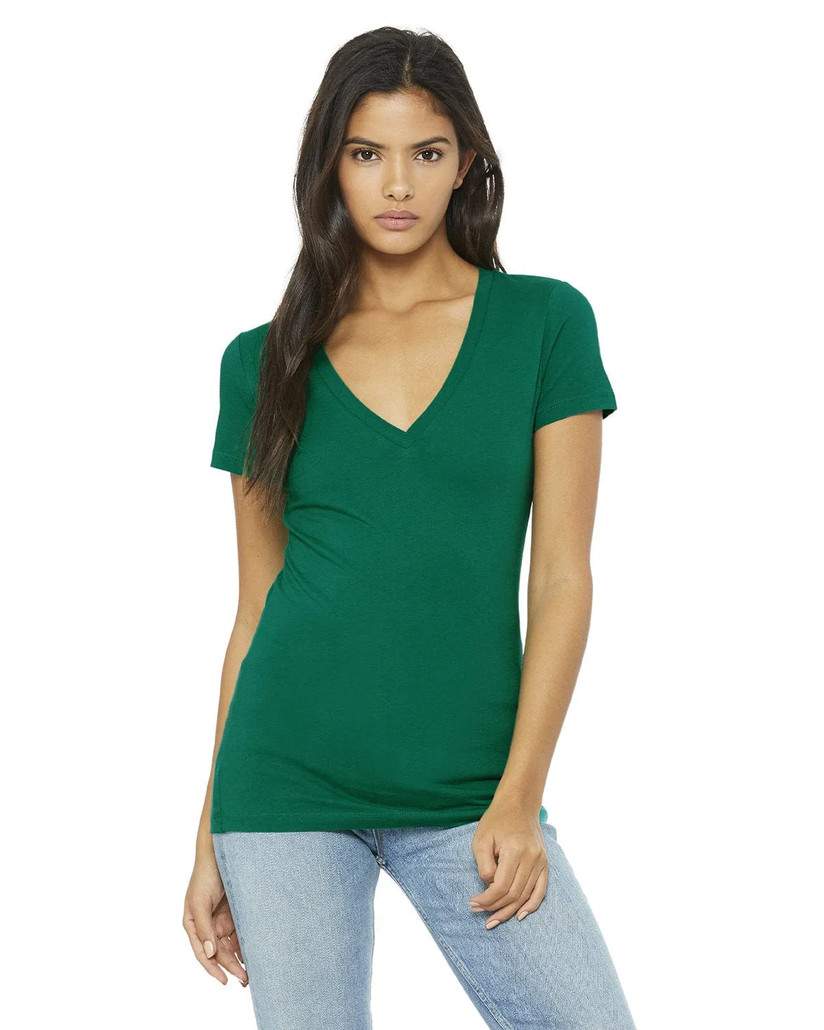 Bella Canvas Ladies Deep V-Neck T-Shirt