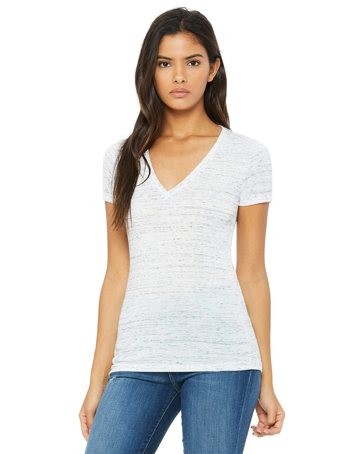 Bella Canvas Ladies Deep V-Neck T-Shirt