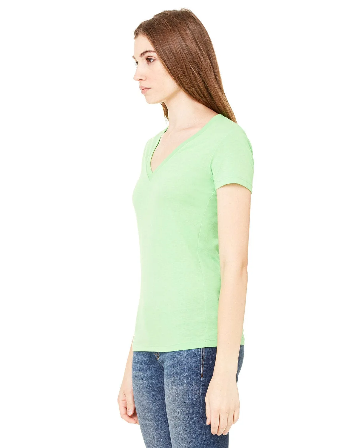 Bella Canvas Ladies Deep V-Neck T-Shirt