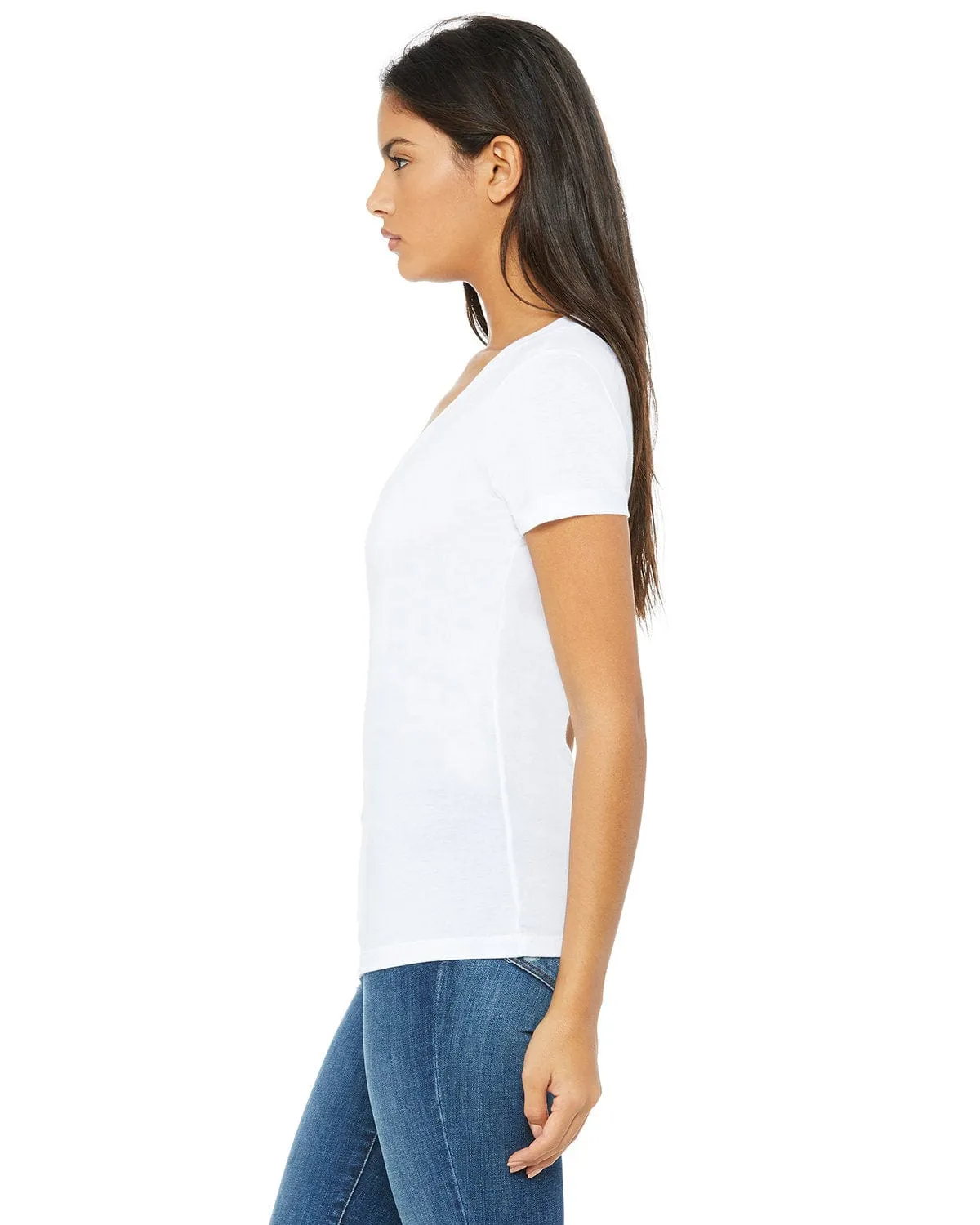 Bella Canvas Ladies Deep V-Neck T-Shirt