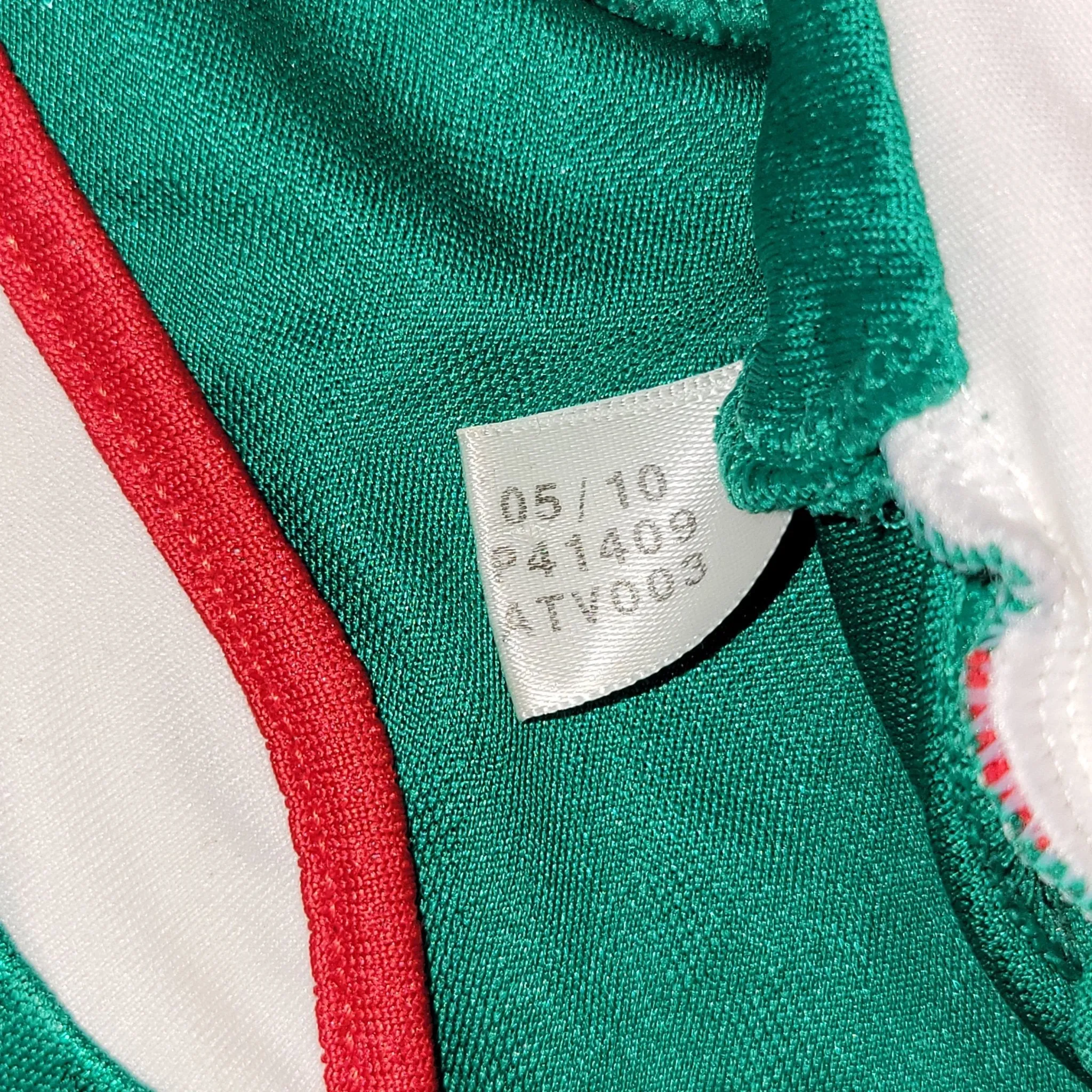 Blanco Mexico 2010 WORLD CUP Home Long Sleeve Soccer Jersey Shirt M SKU# P41409