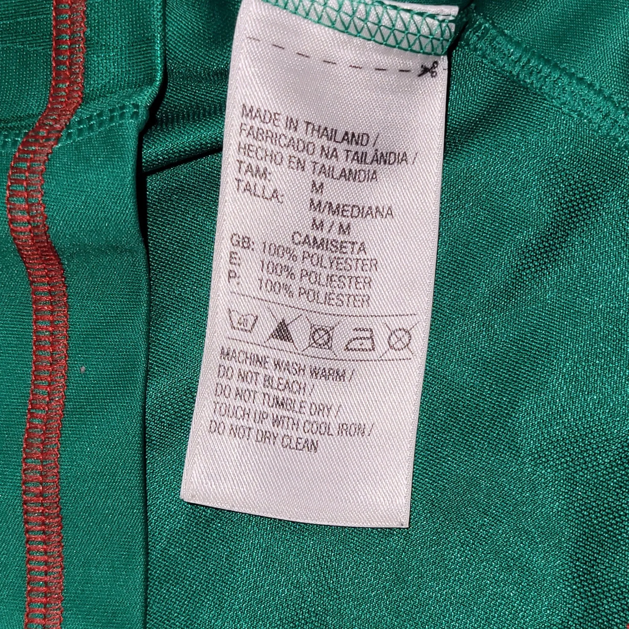 Blanco Mexico 2010 WORLD CUP Home Long Sleeve Soccer Jersey Shirt M SKU# P41409