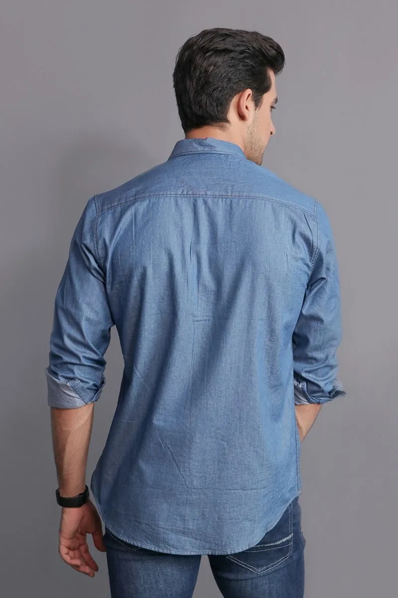 BLUE DENIM SHIRT