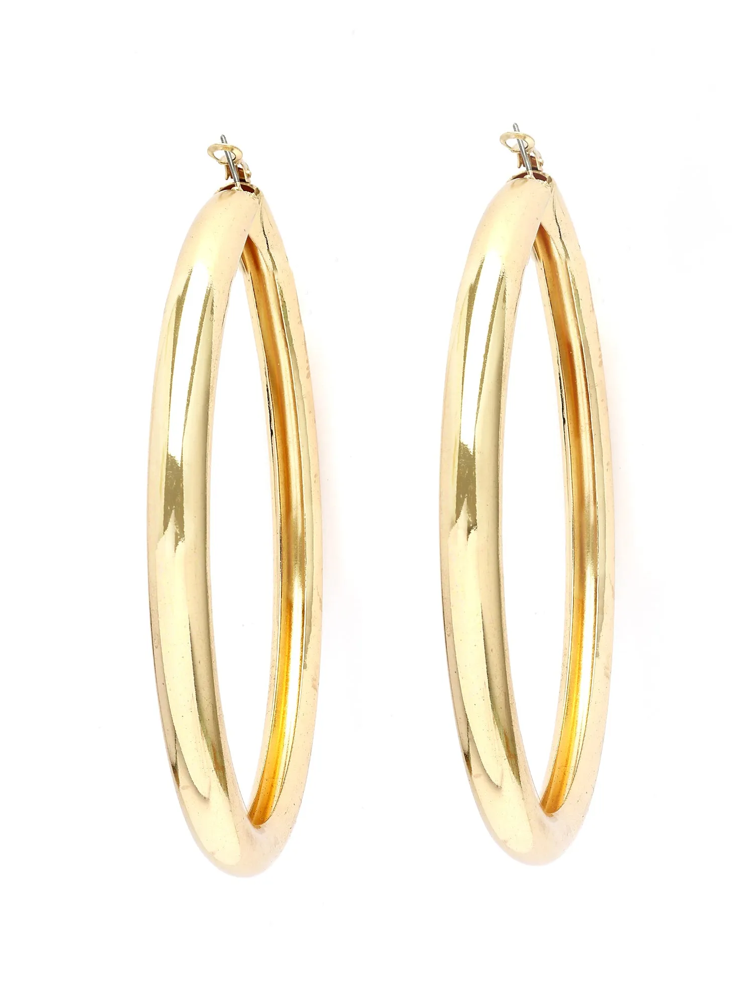 Bohey by KARATCART Gold Plated Floral Stud Earrings for Women