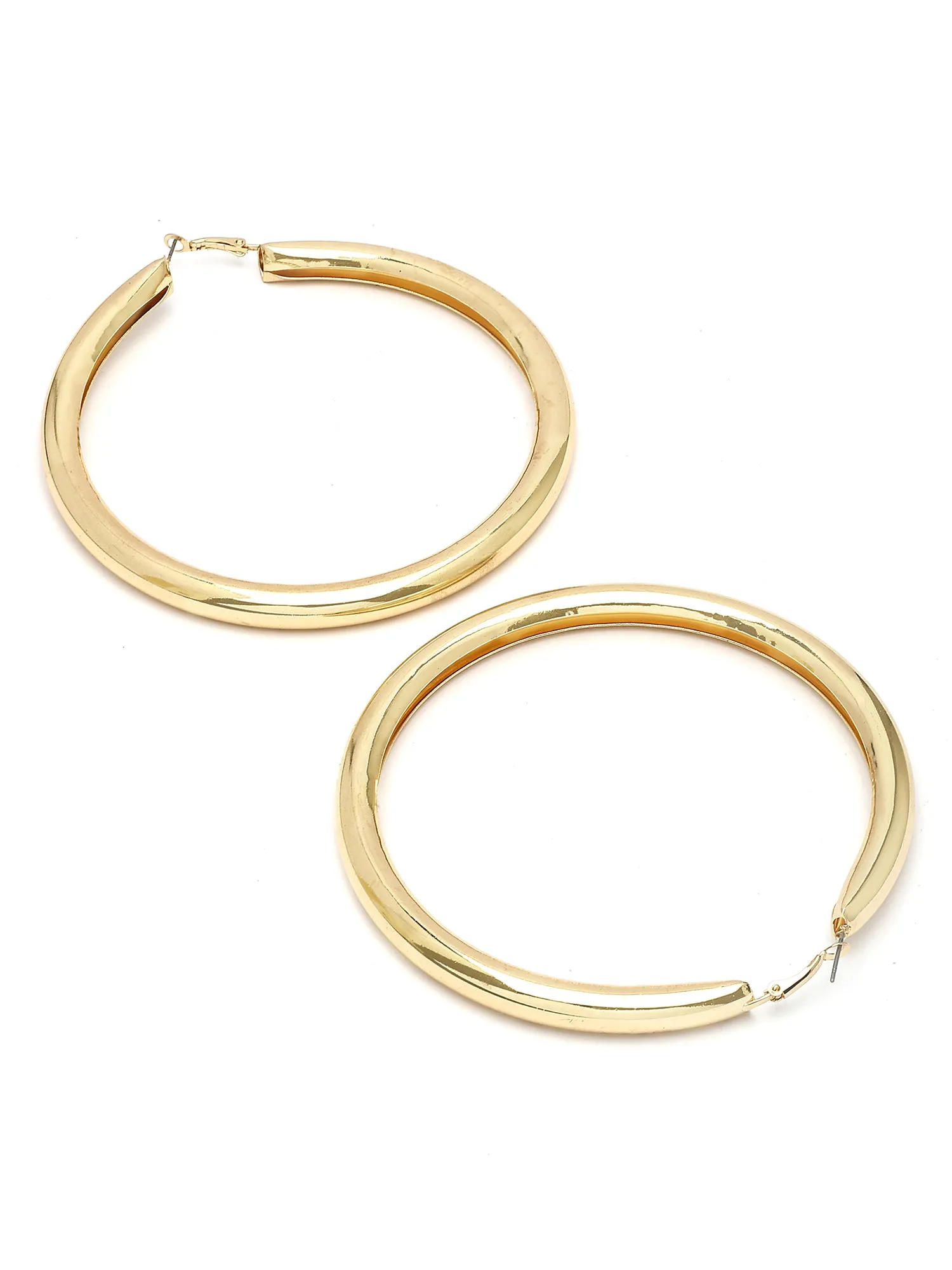 Bohey by KARATCART Gold Plated Floral Stud Earrings for Women