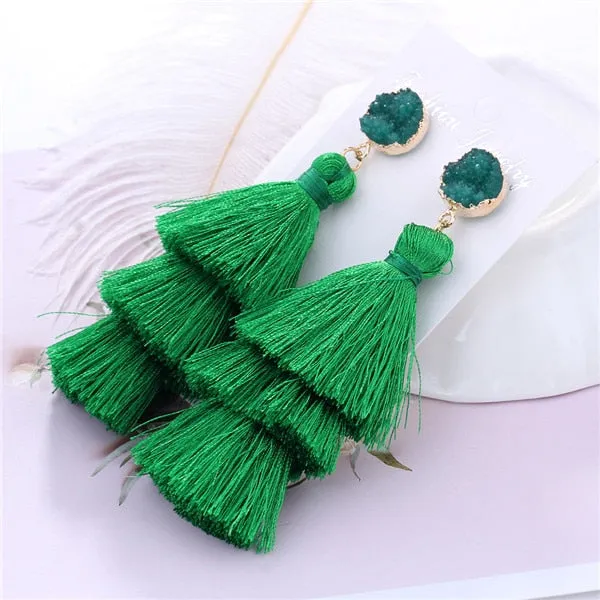 Boho Long Tassel Earrings