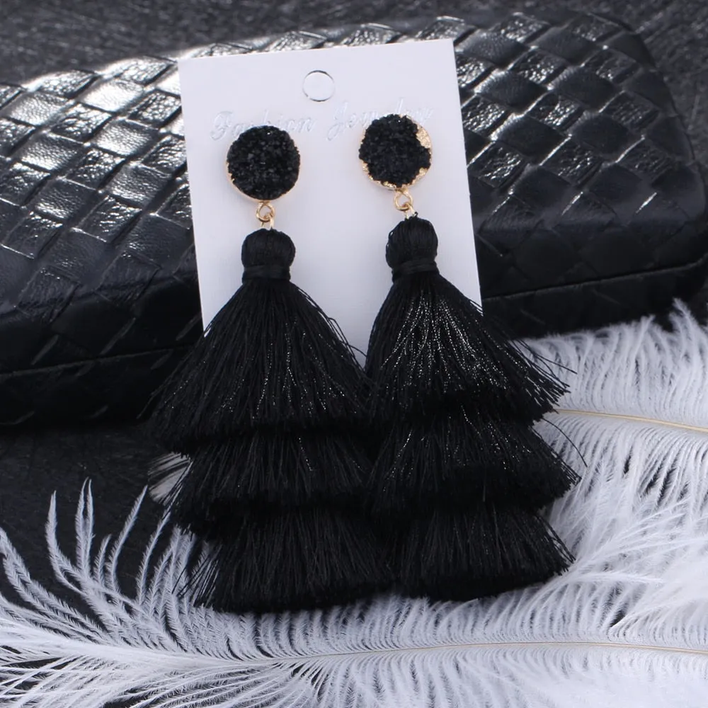 Boho Long Tassel Earrings