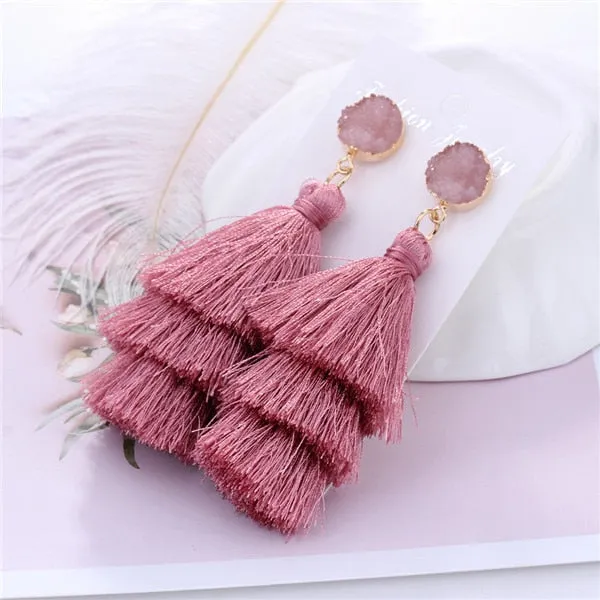 Boho Long Tassel Earrings