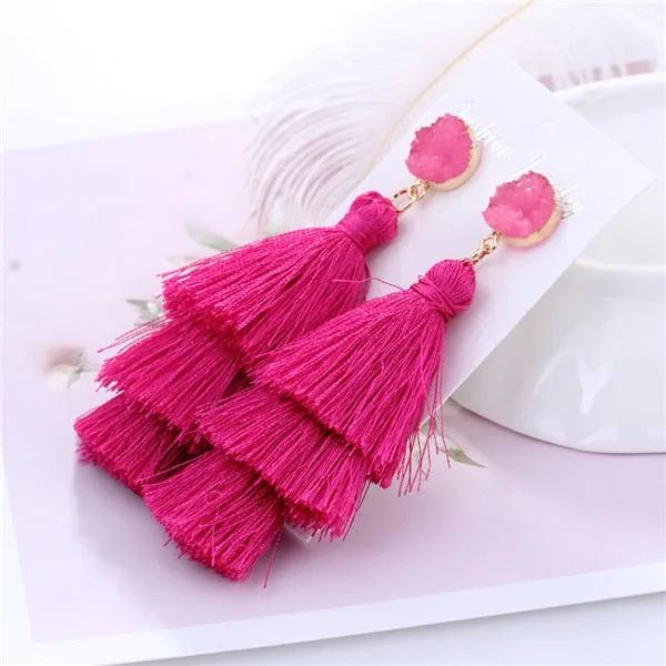 Boho Long Tassel Earrings