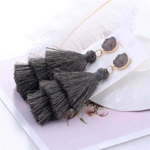 Boho Long Tassel Earrings