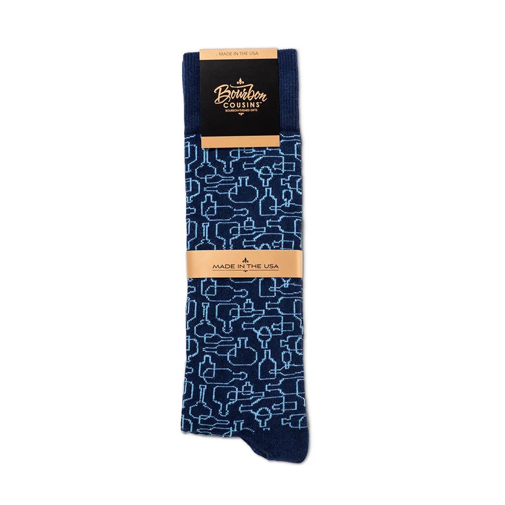 Bourbon Days© Socks | 3-pack | Navy   Light Blue