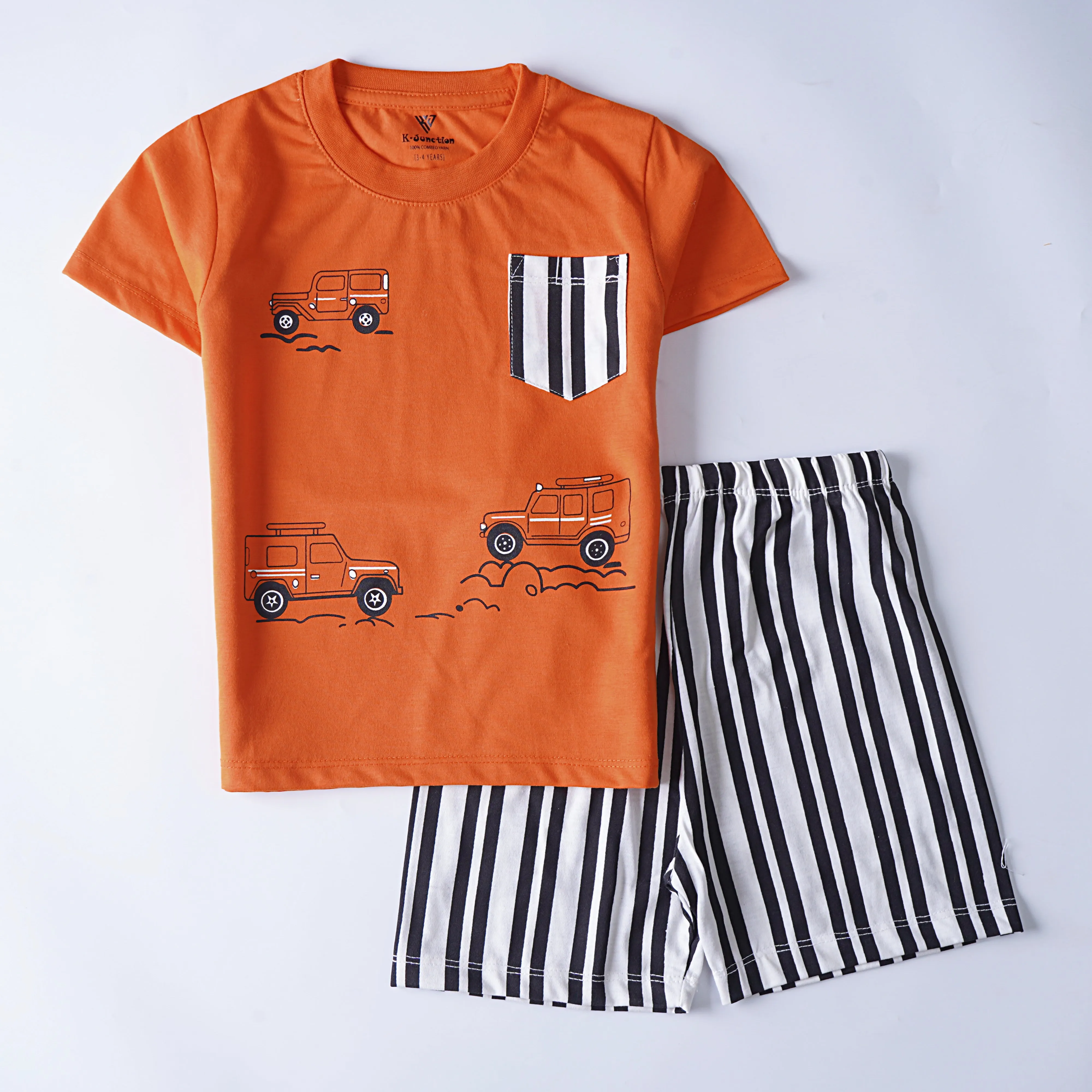 Boys Half Sleeves 2 Piece Suit