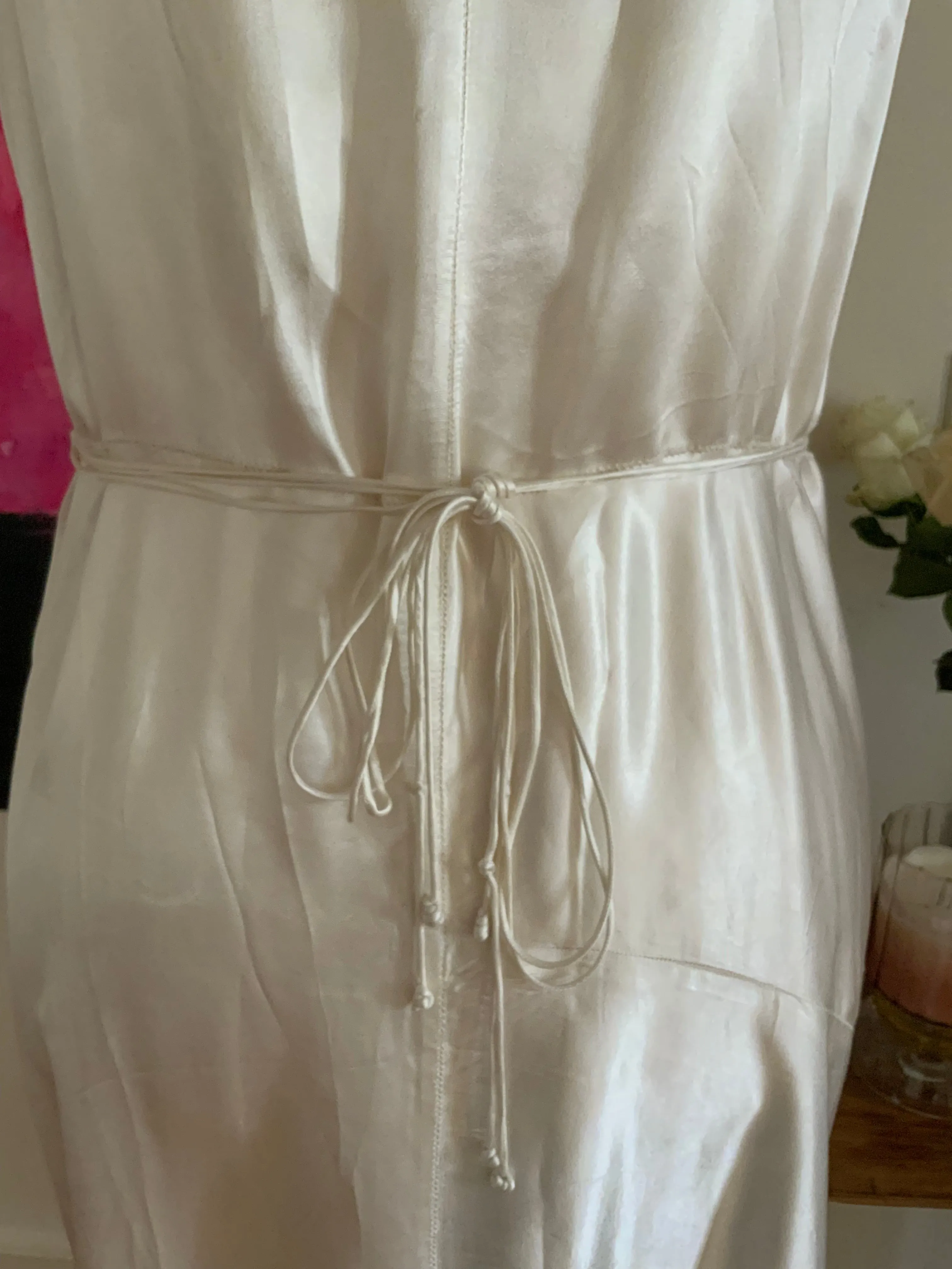 Bridal Nightgown White Satin - 40s - 40I