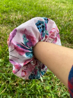 Butterfly Pink Scrunchie Hair Tie
