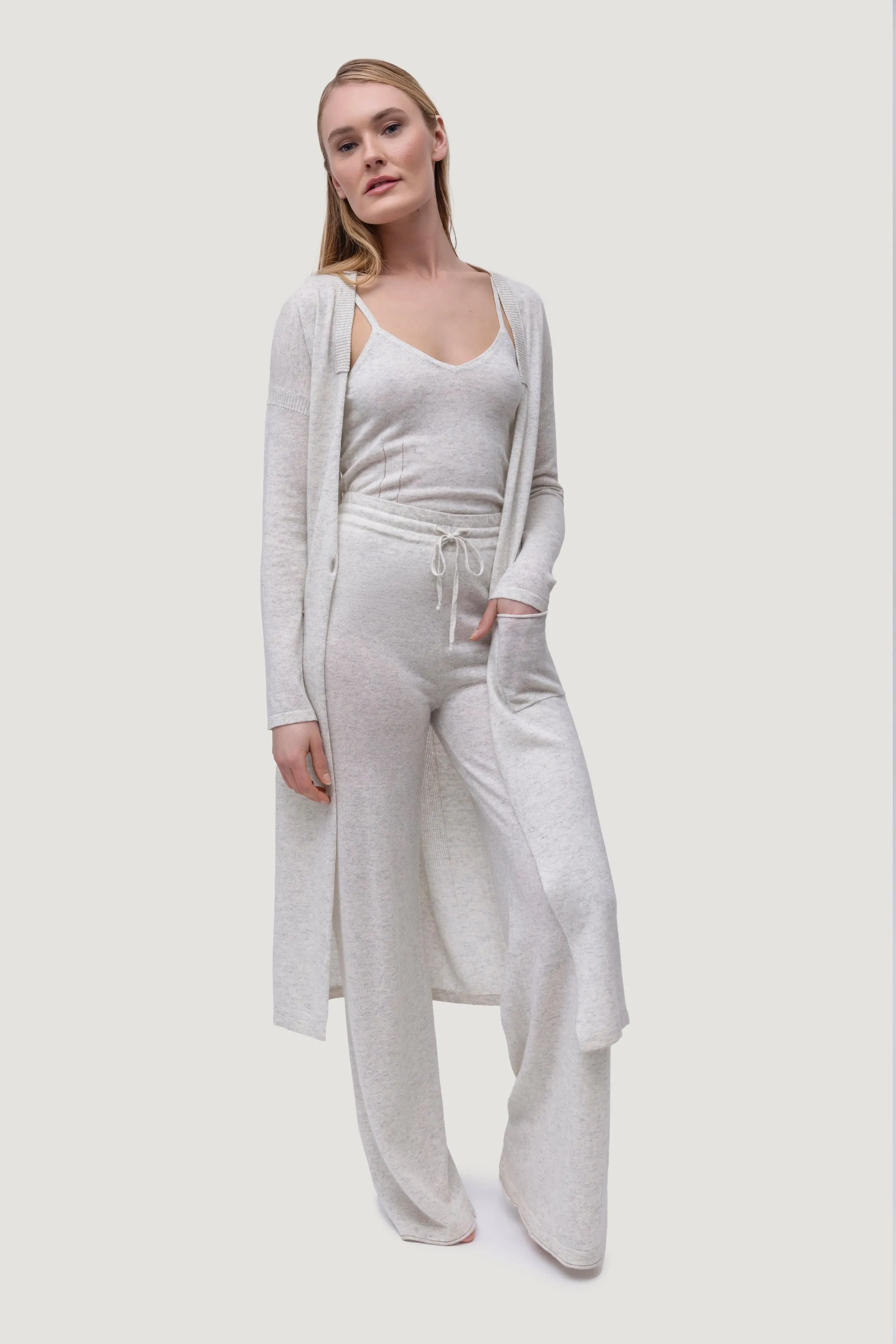 Cashmere & Linen Maxi Cardigan