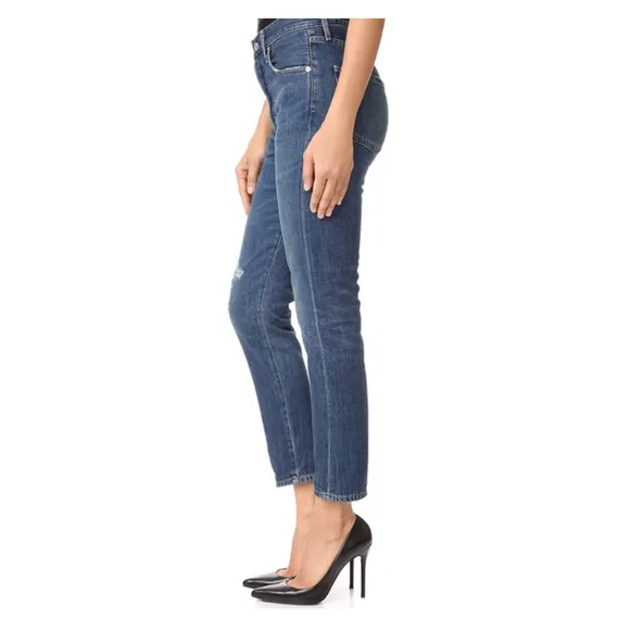 CITIZENS OF HUMANITY Liya High Rise Classic Fit Crop Jeans Premium Vintage 27