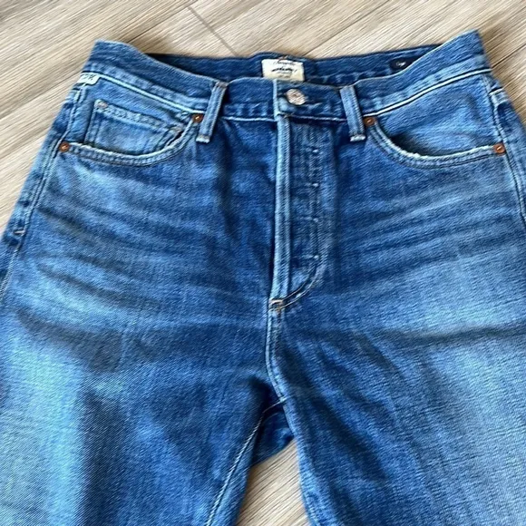 CITIZENS OF HUMANITY Liya High Rise Classic Fit Crop Jeans Premium Vintage 27