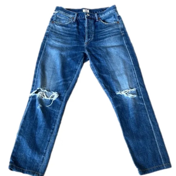 CITIZENS OF HUMANITY Liya High Rise Classic Fit Crop Jeans Premium Vintage 27