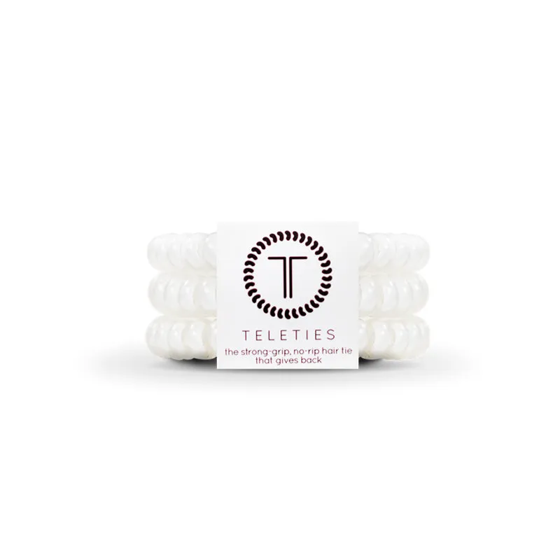 Coconut White Small Hair Tie 3 Pack
