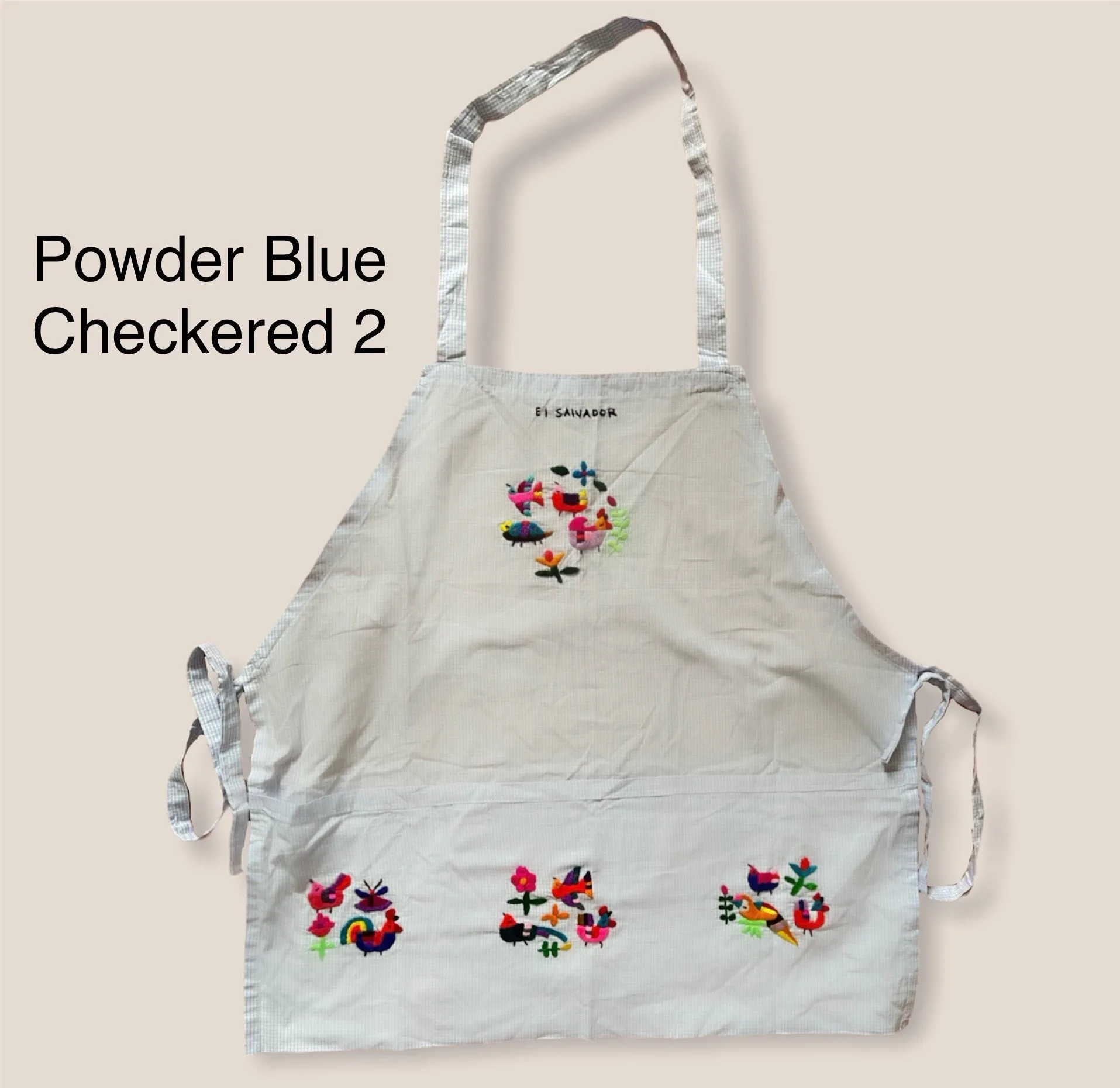 Colorful Embroidered Aprons- Delantales Variados Bordados de Multicolores