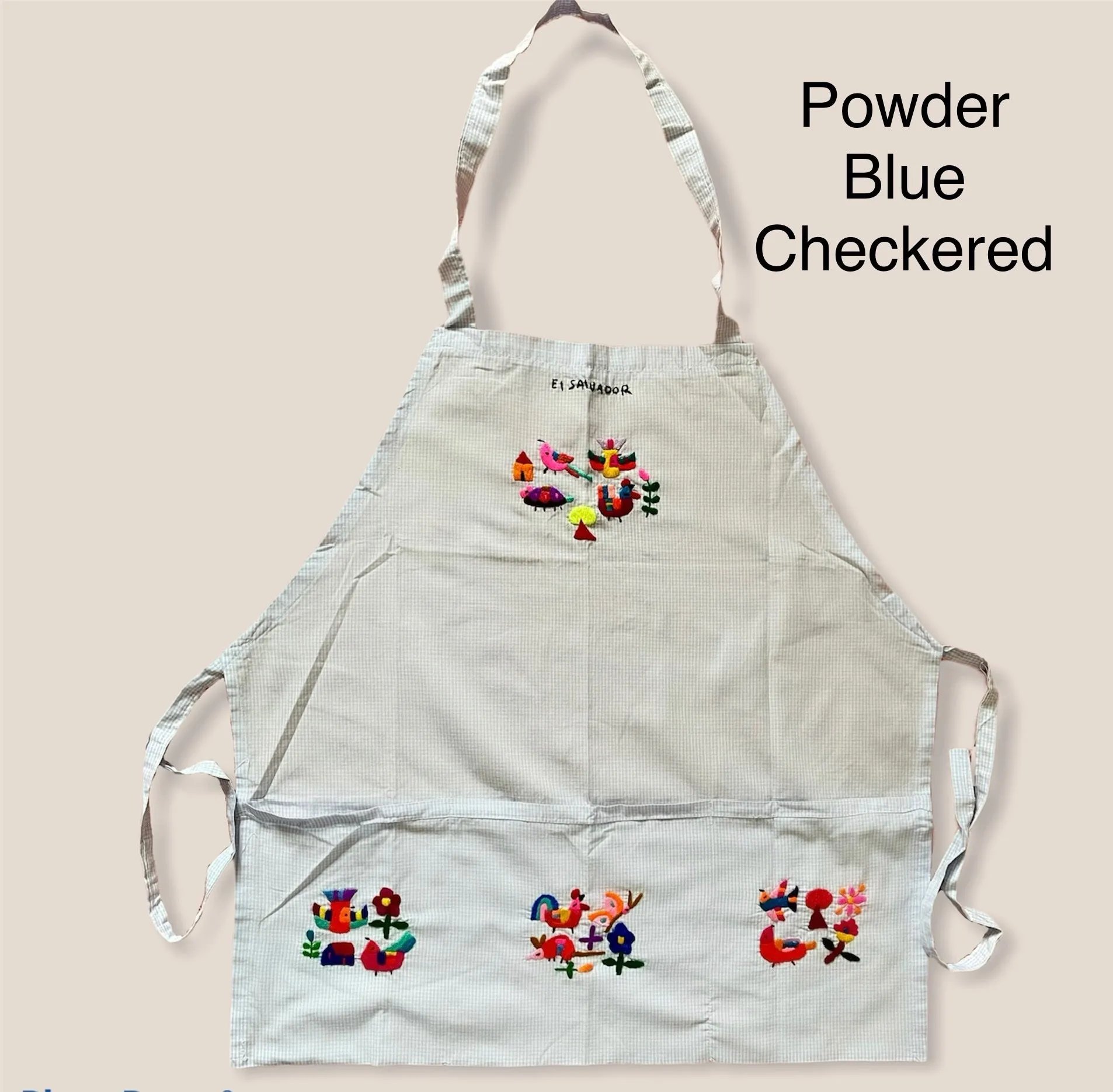 Colorful Embroidered Aprons- Delantales Variados Bordados de Multicolores
