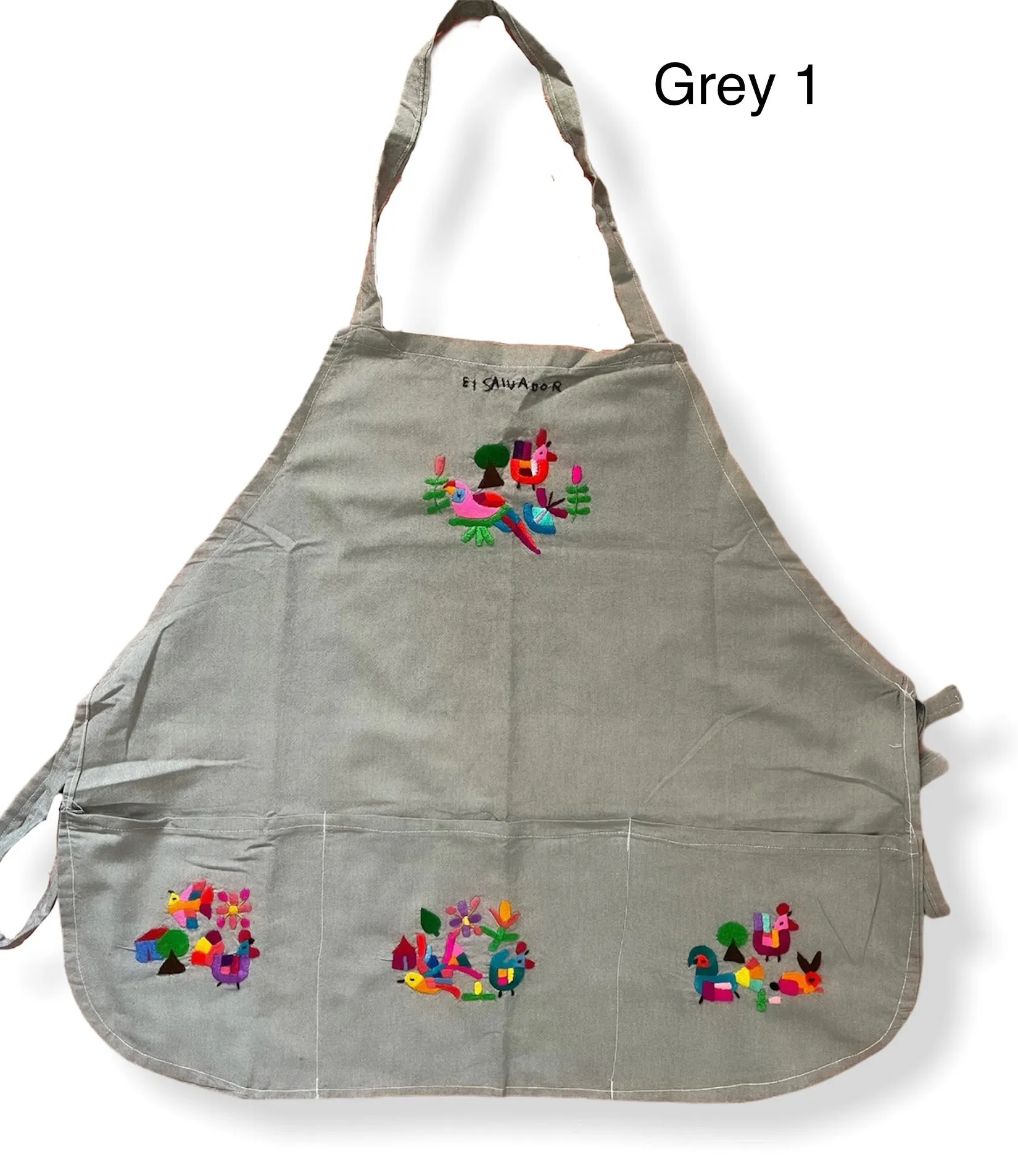 Colorful Embroidered Aprons- Delantales Variados Bordados de Multicolores