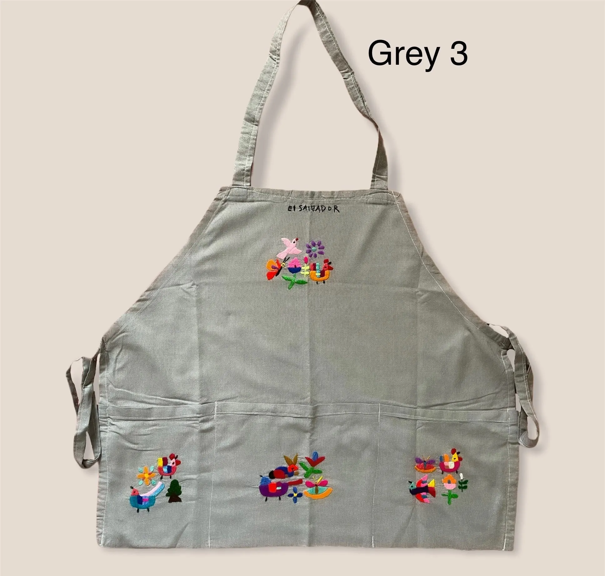 Colorful Embroidered Aprons- Delantales Variados Bordados de Multicolores