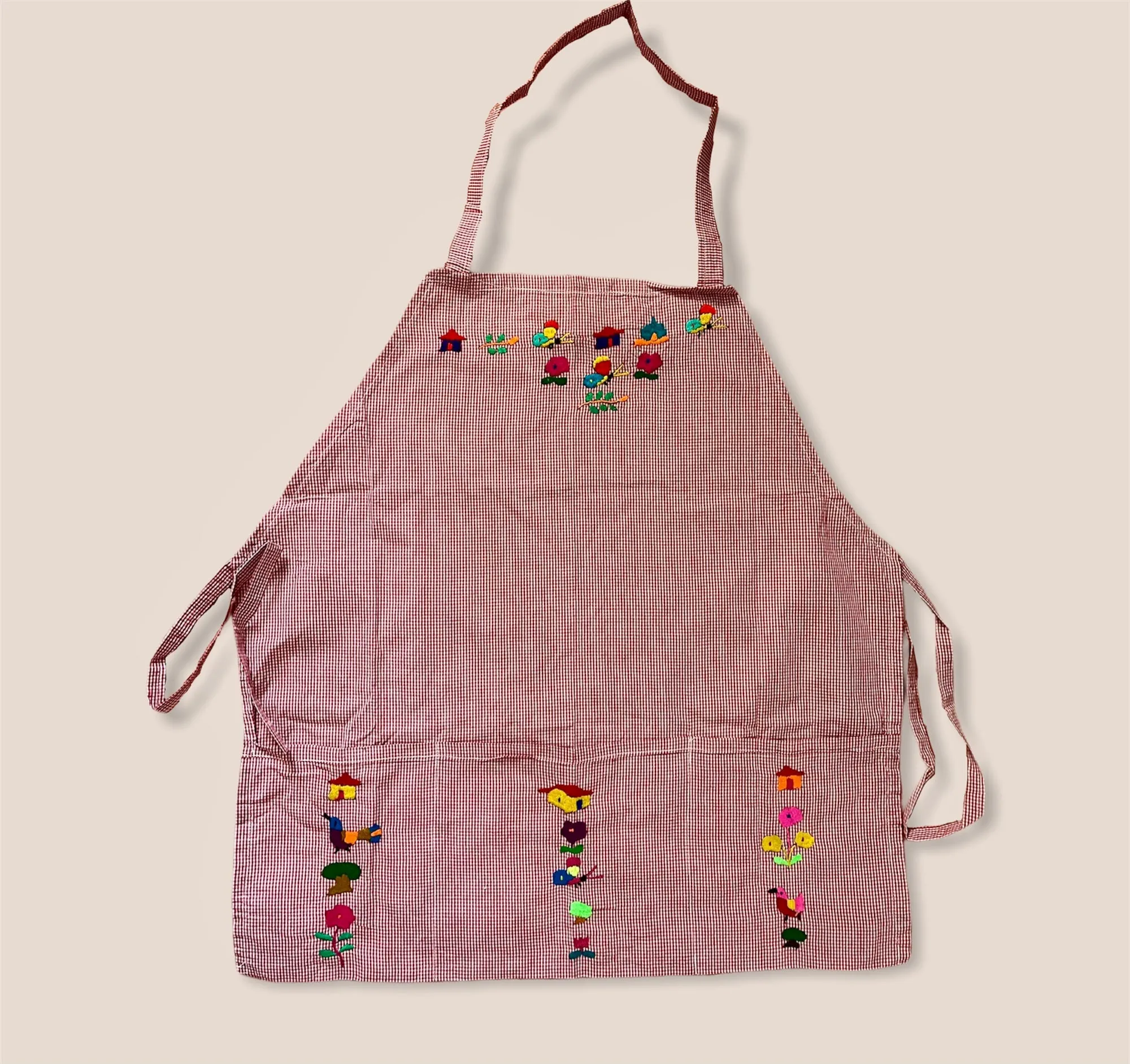 Colorful Embroidered Aprons- Delantales Variados Bordados de Multicolores