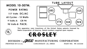 CROSLEY-10-307M