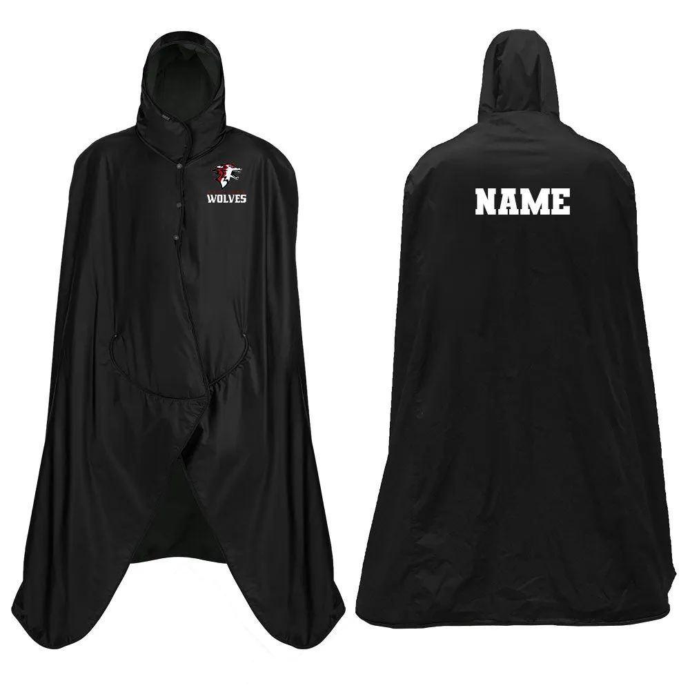 Custom Eastlake Wolves Hooded Blanket