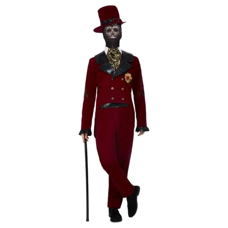 Deluxe Dotd Sacred Heart Groom Costume, Burgundy