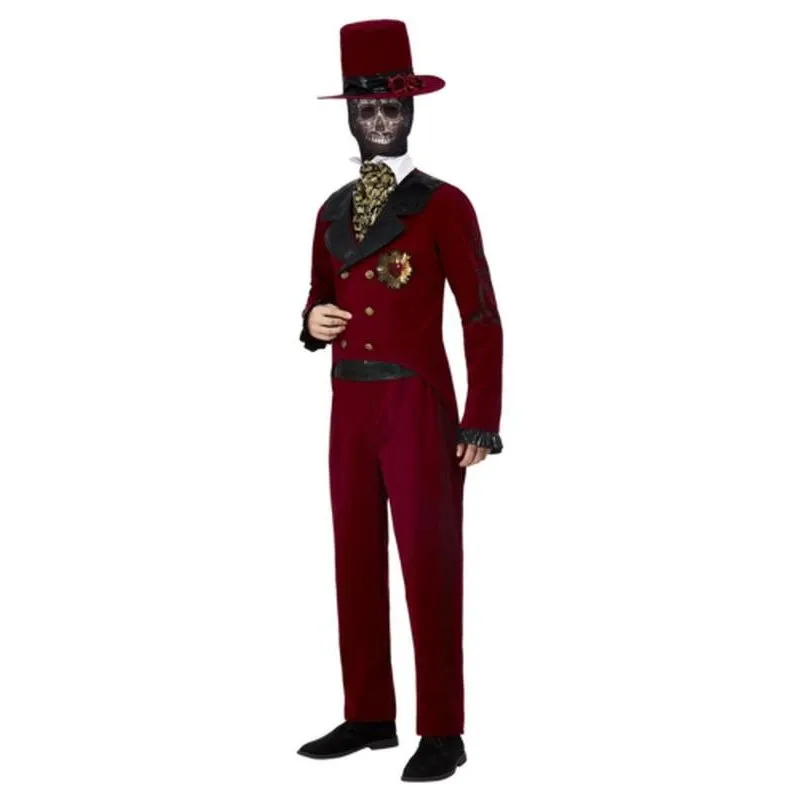 Deluxe Dotd Sacred Heart Groom Costume, Burgundy
