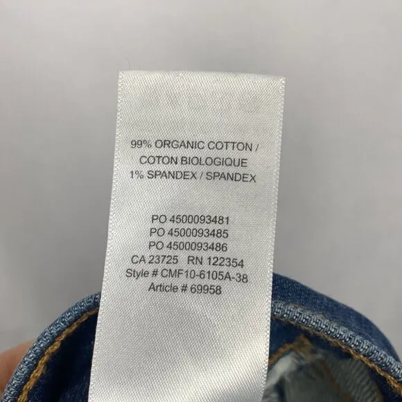 DENIM FORUM Arlo High Rise Straight Jeans Medium Dark Wash - Size 25