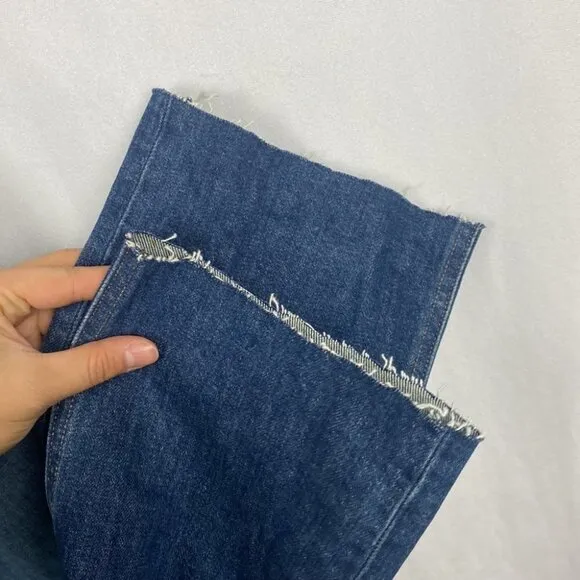 DENIM FORUM Arlo High Rise Straight Jeans Medium Dark Wash - Size 25