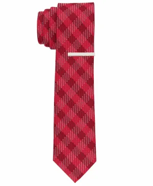 Denin Check Slim Tie