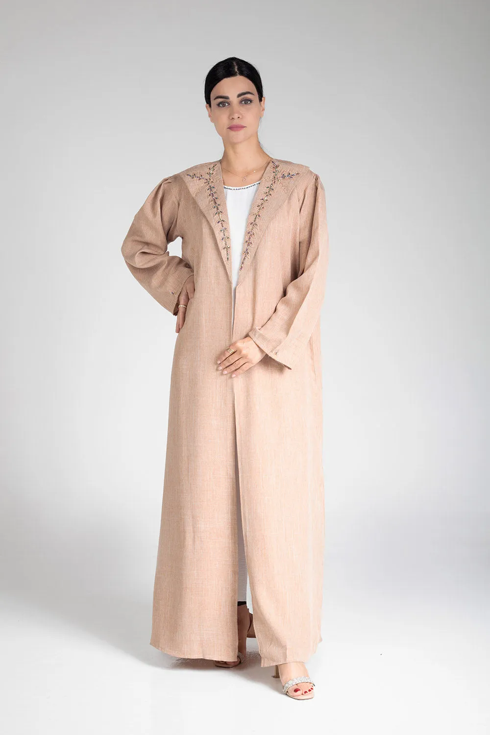Desert Sand Open Abaya