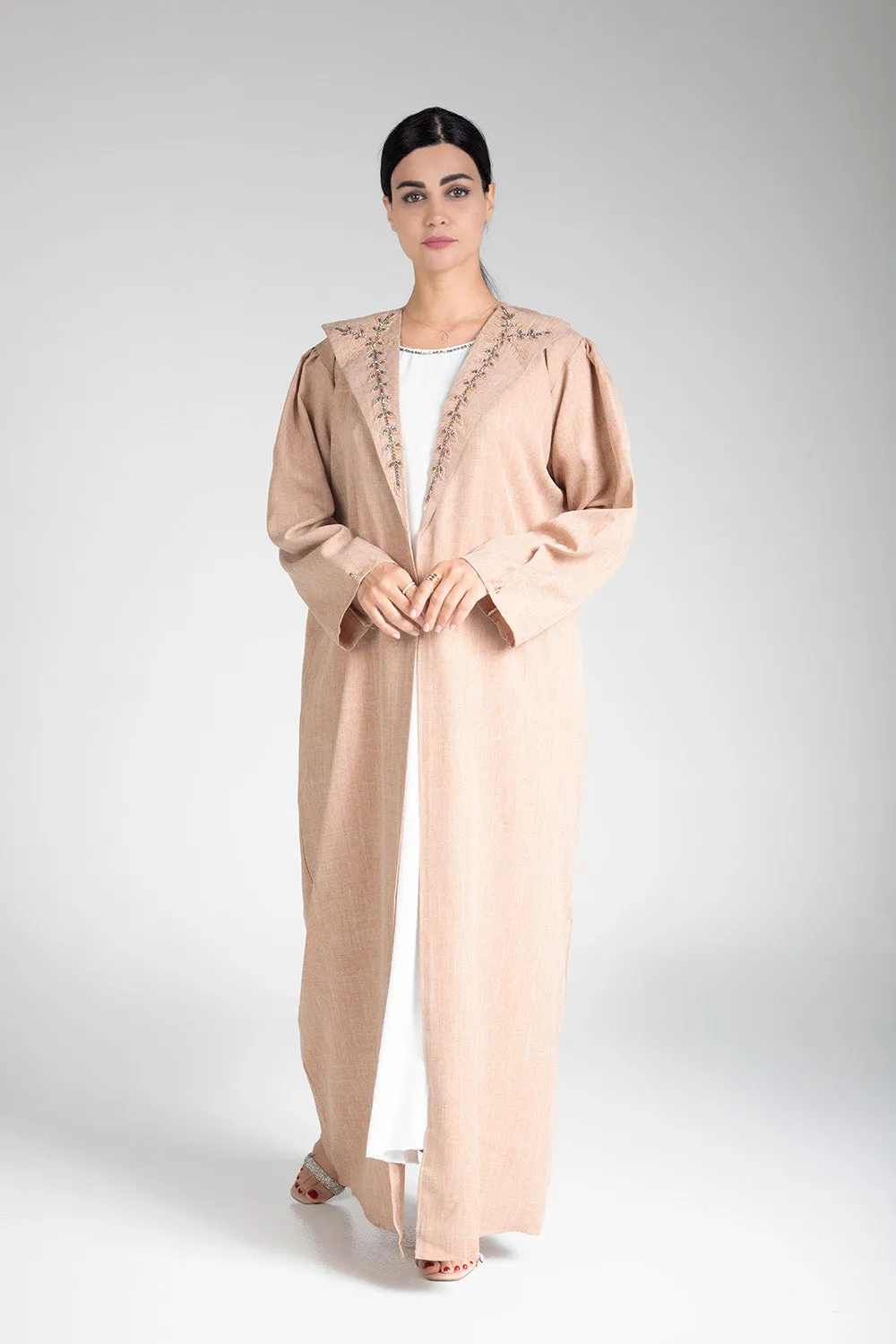 Desert Sand Open Abaya