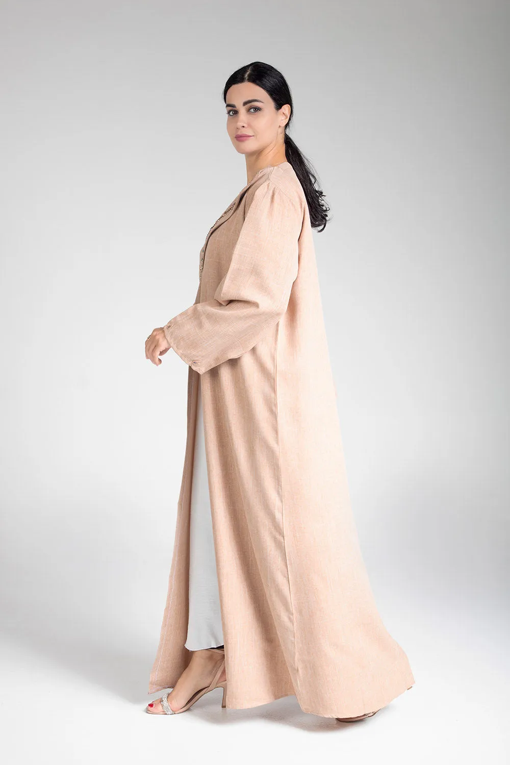 Desert Sand Open Abaya