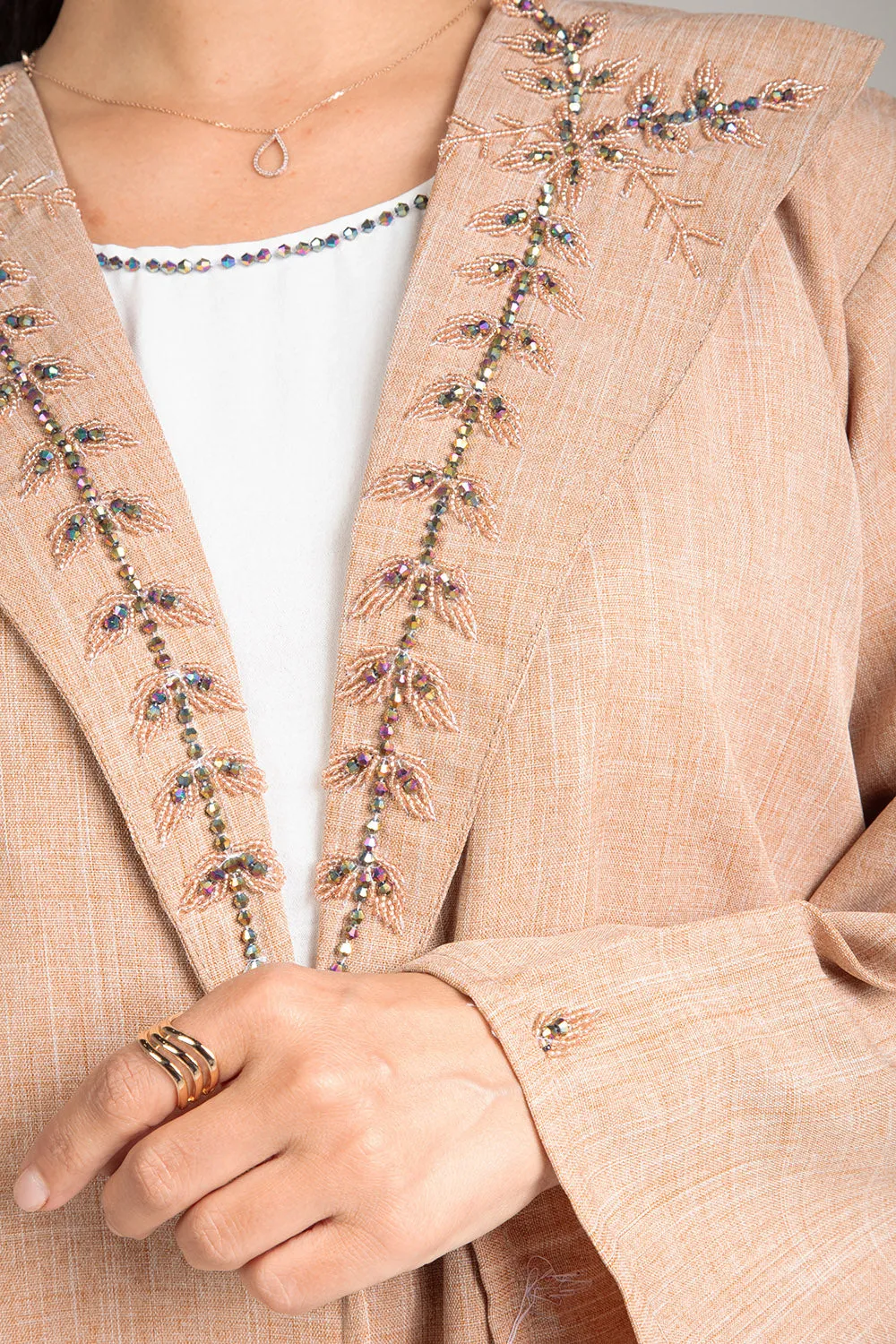 Desert Sand Open Abaya