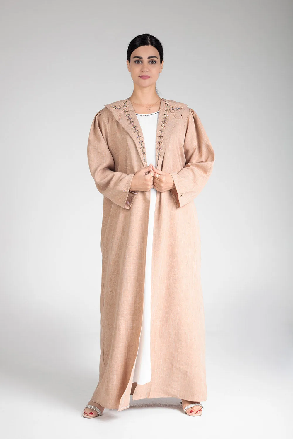 Desert Sand Open Abaya
