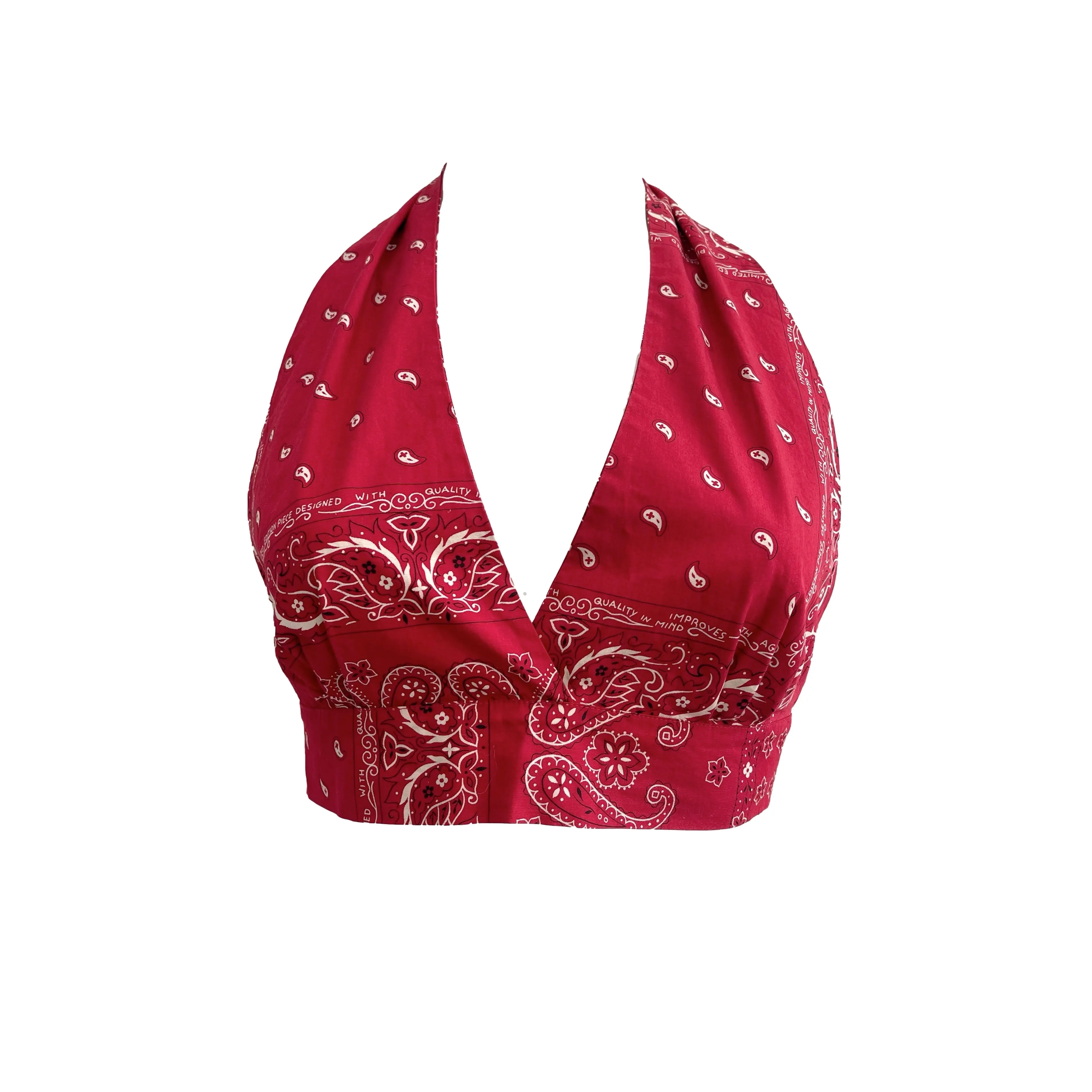 Dolce & Gabbana Bandana Print Crop Halter