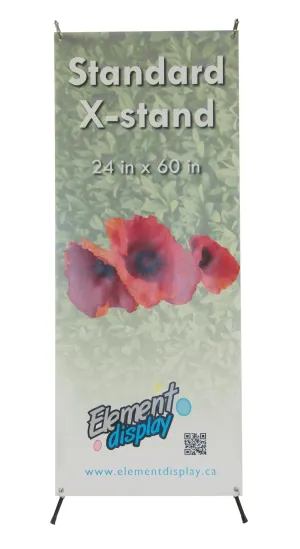 Economy Banner Stand with Graphic (24" x 60")